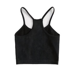 Wholesale <b>Winter</b> High Quality Jersey Cotton Polyester Women's Plus Size Workout Sports Active Blanks Crop <b>Top</b> - Product Image 2