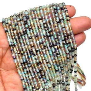 AAA พลอยหลายเม็ดผสม3มม.-4มม. ธรรมชาติ | เส้นใย13นิ้ว | พลอยสังเคราะห์ลูกปัดเหลี่ยมเพชรพลอยอุปกรณ์ทำเครื่องประดับ - Product Image 1
