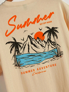 Summer Set Off Again Adventure California Camiseta para hombre Camiseta suelta de algodón Ropa de moda Ropa de sudor Tops de verano de gran tamaño - Product Image 4