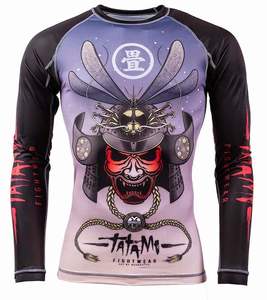 Tela Rash Guard sublimada a todo color vibrante personalizada, resistente al cloro, ideal para natación y entrenamiento BJJ - Product Image 1