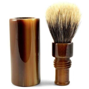 Premium 3 in 1 Horn Shaving <b>Kit</b> for <b>Men</b> with Natural Bristle Brush Handmade Horn Bowl Plus Holder Custom <b>Grooming</b> Gift Set - Product Image 1