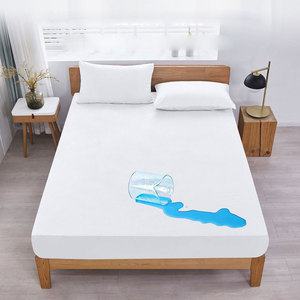 Protège-matelas en tissu éponge tricoté imperméable, drap-housse absorbant, écologique, luxueux, toutes saisons, doux - Product Image 1