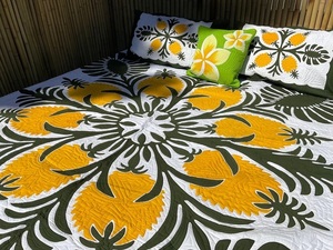 Handmade Indian <b>Vintage</b> Kantha Hawaiian <b>Quilt</b> Throw Gudri Wholesale Ikkat Print Kantha <b>Quilt</b> - Product Image 4