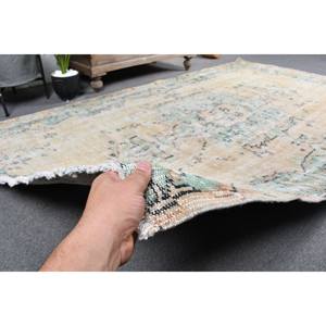 พรมสีเบจสีเขียว5x8ft แบบชนบทสไตล์ตุรกีโบราณสำหรับตกแต่งห้องนั่งเล่นพรมสี่เหลี่ยมผืนผ้าขนาด9x12 - Product Image 3