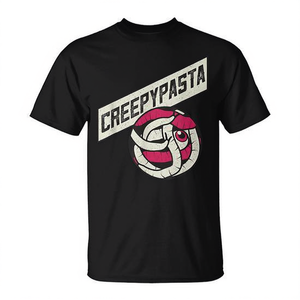 T-shirt Creepypasta Nera per Adulti Unisex a Maniche Corte con Collo Rotondo Promozionale - Product Image 2