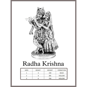 Statue d'idole Radha Krishna écologique plaquée argent fabriquée à la main avec logo personnalisé Design moderne pour un usage promotionnel religieux - Product Image 5