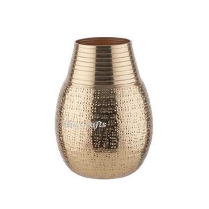 Vase à fleurs artificielles au meilleur design en aluminium couleur or, pot à fleurs pour la décoration de mariage et de fête - Product Image 6