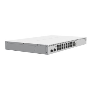 สวิตช์ MikroTik CRS518-16XS-2XQ, สวิตช์เราเตอร์คลาวด์, 2x 100G QSFP28, 16x SFP28, 1x RJ45 100Mb/s - Product Image 3