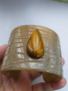 เครื่องประดับแฟชั่นสำหรับผู้ชายและผู้หญิงทำจากเขาควายธรรมชาติหรูหรา - Product Image 3