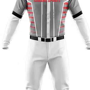 ชุดเบสบอลคุณภาพเยี่ยม ขายดี กำลังเป็นที่นิยม ชุดกีฬา ดีไซน์วัสดุที่ดีที่สุด สไตล์สั่งทำได้ ราคาถูก มีไซส์พลัส - Product Image 4