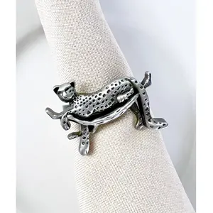 Últimos estilos servilleteros de Metal de leopardo para fiesta decoración del hogar mesa de comedor con Color/tamaño/Logotipo personalizado y estilo americano - Product Image 2