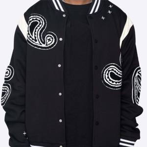 Venta al por mayor de ropa de calle al aire libre chaqueta de moda de los hombres con logotipo personalizado de béisbol CARTA DE LA Universidad Letterman de talla grande chaqueta de los hombres Varsity - Product Image 2