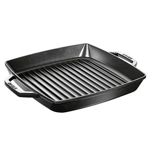 Sartén de Hierro Fundido STAUB con 2 Asas, 28x28cm, Negra, para Asar y Cocinar - Product Image 1