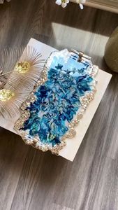 ถาดเสิร์ฟอีพ็อกซี่เรซินทำมือแบบระบายอากาศของใช้จำเป็นสำหรับห้องครัวในบ้านร้านอาหารโรงแรมตกแต่งเสิร์ฟ - Product Image 3