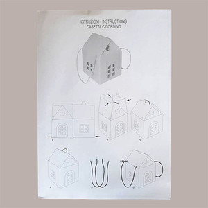 5 cajas de regalo de Navidad para casa de cartón rojo Panettone de 1kg de altura con cuerdas 200x200H180mm suministros de vacaciones - Product Image 4