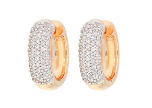 Glamorous Diamond Shine 0.50Ct Lab Grown Diamond Lujoso aro Pendiente en oro de 14K Venta al por mayor OEM - Product Image 4