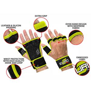 Gants de musculation en néoprène à demi-doigts, best-seller 2026, robustes, avec support de poignet, rembourrage respirant, adhérence sécurisée pour la salle de sport - Product Image 6