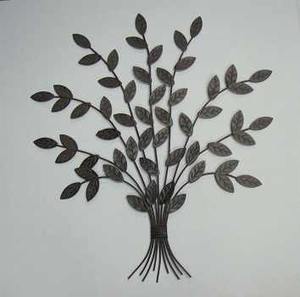 Stunning Large Metal Home <b>Decor</b> Luxury Gold <b>Leaf</b> <b>Wall</b> Art for Chic Home Designs - Product Image 1