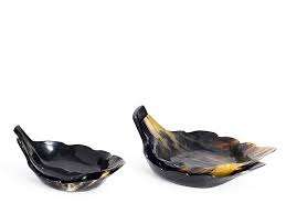 Bols à salade en corne d'Inde faits à la main de luxe artisanat en corne naturelle polie de haute qualité tailles personnalisées corne décorative de fête jetable - Product Image 3