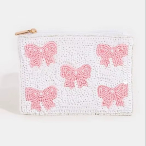 Monedero de cuentas con estrella bordada, monedero de cuentas hecho a mano con color y diseño personalizados para mujeres y niñas - Product Image 1