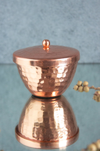 Luxury Metal Hammered Wax Jar Candle With Lid Home Christmas Wedding Outdoor Decor in Best Price - Product Image 5