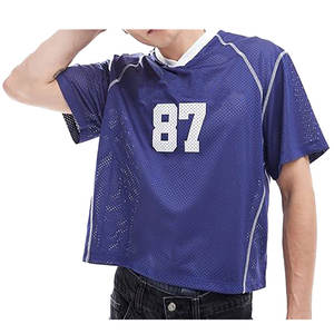 Nueva camiseta boxy de malla para hombre, ropa con estampado de letras para hombre, camiseta personalizada, ropa Boxy, ropa de calle, camiseta para hombre - Product Image 4