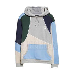 Sudaderas con Capucha para Hombre en Bloques de Color al por Mayor, Última Moda, Sudaderas Personalizadas con Capucha para Hombre, Ropa Urbana, Sudaderas con Capucha de Panel de Talla Grande - Product Image 1