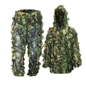 Combinaison de chasse imperméable respirante coupe-vent Green Leaf 3D Ghillie Pantalon durable à séchage rapide Vêtements tactiques d'hiver pour - Product Image 1
