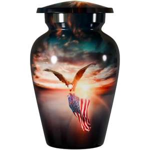 โกศโลหะรูปผีเสื้อสำหรับงานศพมีการออกแบบให้เป็นรูปโกศด้วยการแกะสลักที่มีสีสันสำหรับซากศพ - Product Image 4