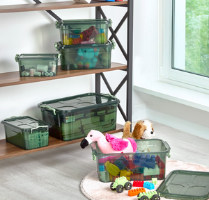 Cateem Premium 3-Piece Clear PP <b>Plastic</b> Food Storage <b>Container</b> Set Airtight Locking <b>Lids</b> Stackable Portable Waterproof Kitchen - Product Image 2