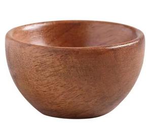 Bol de service en bois Ensemble de 3 bols de service de fruits en bois Forme ronde de haute qualité Bol en bois idéal pour servir - Product Image 3