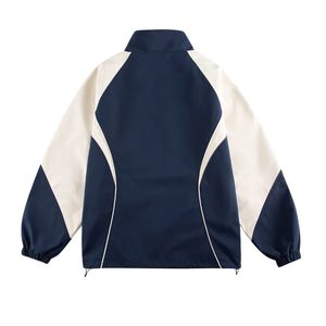 แจ็คเก็ตบอมเบอร์ผู้ชายน้ำหนักเบามีซิปเต็มปกเสื้อกันลมฤดูหนาวกันน้ำกันลมระบายอากาศได้สูงผ้าใบ - Product Image 2