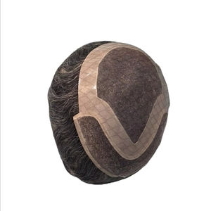 Peluca de Cabello Humano Taz Hair BD, Ondulado, Prótesis Capilar, 100% Cabello Remy Chino, con Frente de Encaje y Base Mono - Product Image 5