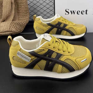 Zapatillas Deportivas de Verano 2025, Versión de Piel Vacuna, Nuevas, de Cuero Genuino, Transpirables, para Mujer, Modernas, para Fitness y Caminar - Product Image 1