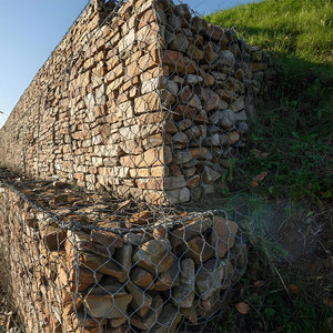 Wadah kotak Gabion anyaman baja daur ulang ramah lingkungan untuk proyek desain arsitektur lanskap berkelanjutan - Product Image 3