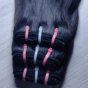 Cheveux humains vierges indiens de qualité supérieure, tissage double machine, mèches lâches, style ondulé naturel, 100 grammes, Jerry Hairs, 100% simple - Product Image 3