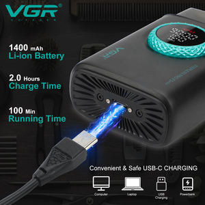 <span class=keywords><strong>Rasoio</strong></span> <span class=keywords><strong>Elettrico</strong></span> <span class=keywords><strong>Professionale</strong></span> di Alta Qualità VGR V-378, 9000 RPM, Ricaricabile, a Doppia Lamina per Uomo, con Tripla Lama - Product Image 3
