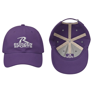 Gorra de Béisbol de 6 Paneles Morada Personalizada de Alta Calidad Rohzen Sports ODM OEM, Gorra Ajustable Unisex de Lona y Algodón para Uso Casual - Product Image 4