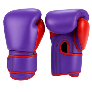 ถุงมือชกมวย MMA แบบมืออาชีพถุงมือฝึกใช้สำหรับผู้ใหญ่แบบผูกเชือกครึ่งนิ้ว - Product Image 4