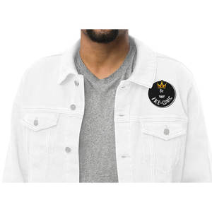 Unisex Be Ike-Conic giacca di jeans reversibile XS con cerniera in pelle camuffata Patchwork Design ricamato pelliccia ODM - Product Image 2