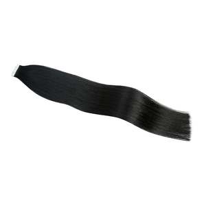 Extensions de cheveux à bandes adhésives 1B Noir Jais Cheveux Humains Remy 8-30 Pouces Double Drawn 12A - Product Image 3