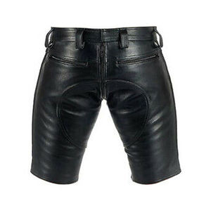 Genuine <b>Leather</b> <b>Shorts</b> <b>Women</b> High Waist Lambskin Custom OEM Wholesale Manufacturer Real <b>Leather</b> <b>Shorts</b> Men Soft Cowhide Slim Fit - Product Image 3
