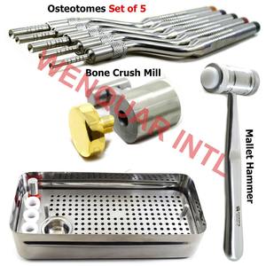 Ostéotomes de haute qualité PRF Membrane boîte os propagation os écraser moulin marteau maillet Instruments dentaires - Product Image 6