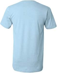 80% Algodón 20% poliéster 180 gramos venta al por mayor camisetas personalizadas 100% algodón camisetas lisas en blanco para hombres - Product Image 4