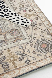 Tapis doux de tapis de laine de motif de léopard tufté à la main de luxe pour le salon - Product Image 3