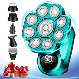 Rasoir Électrique pour Hommes Étanche Sans Fil Rechargeable avec Kit de Toilettage Humide/Sec IPX7 pour le Corps - Product Image 1
