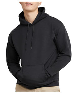 Sweat à capuche pour homme, noir, poids lourd, 100% coton, impression numérique, coupe-vent, avec poche, avec logo personnalisé et de haute qualité - Product Image 1