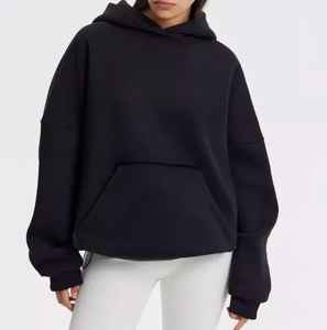 Sweat-shirts et sweats à capuche unisexe coupe classique en molleton épais 100 % coton respirant, style vintage, pour couples - Product Image 5