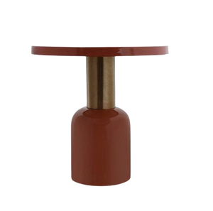 Prix abordable Table basse en métal fini or Meubles de salon de style contemporain Table d'appoint Table d'appoint - Product Image 6