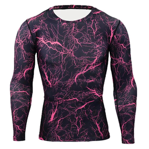 Brand New Custom Made Design Sublimation Custom Logo Printed MMA BJJ GI Rash Guard Grappling Full Sleeve Shirt - Product Image 2